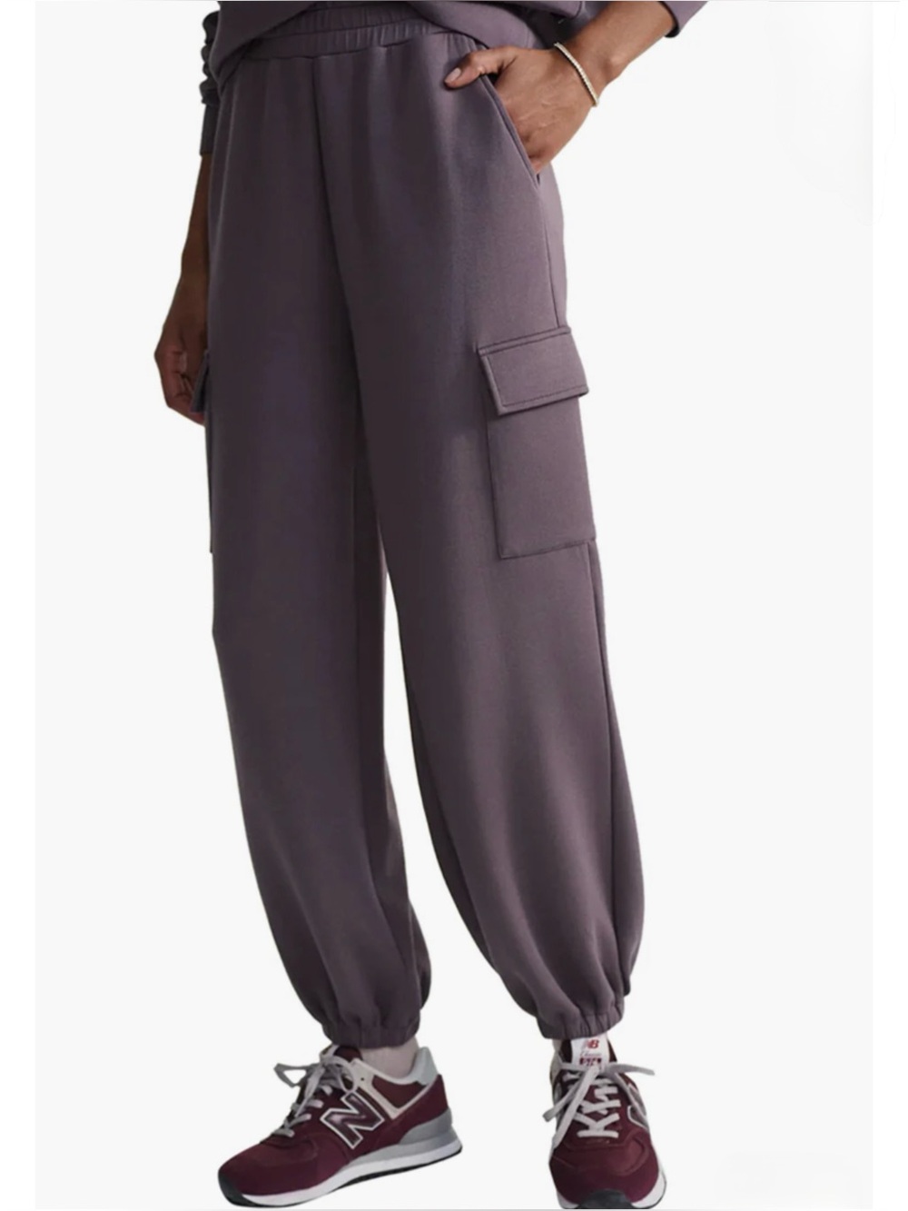 VARLEY | The Doublesoft Cargo Pant Jogger in Cocoa Berry, Size Small